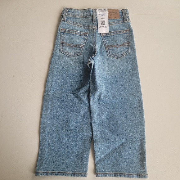 NEW! DENIZEN from Levi's Boys' Loose Fit Adjustable Waist Light Blue Jeans - Picture 6 of 7